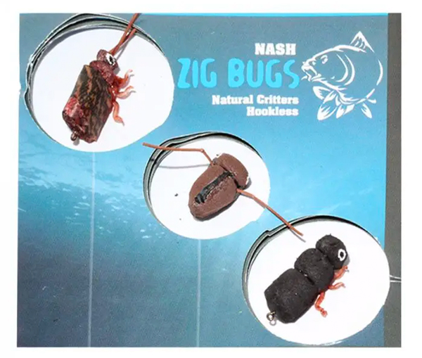 Mega Adventure Carp Box, filled with end-tackles from premium brands! - Nash Zig Bugs Natural Critters