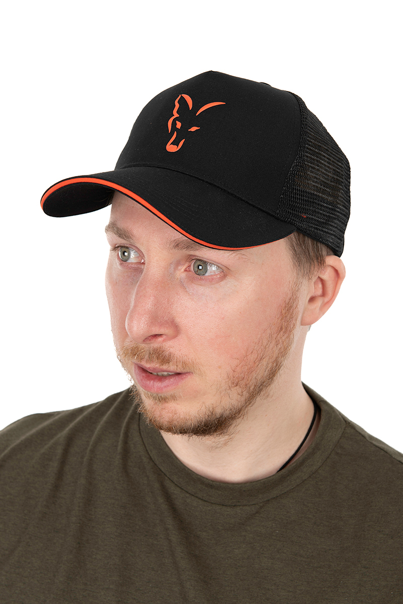 Fox Collection Trucker Cap - Black & Orange