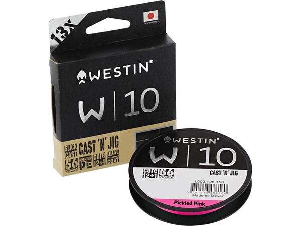 Westin W10 13-Braid Cast 'N' Jig Pickled Pink Braided Line (110m)