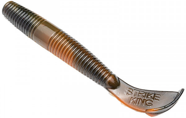 Strike King Rage Ned Cut-R Worm 7,5cm, 6 pieces! - Crawdaddy