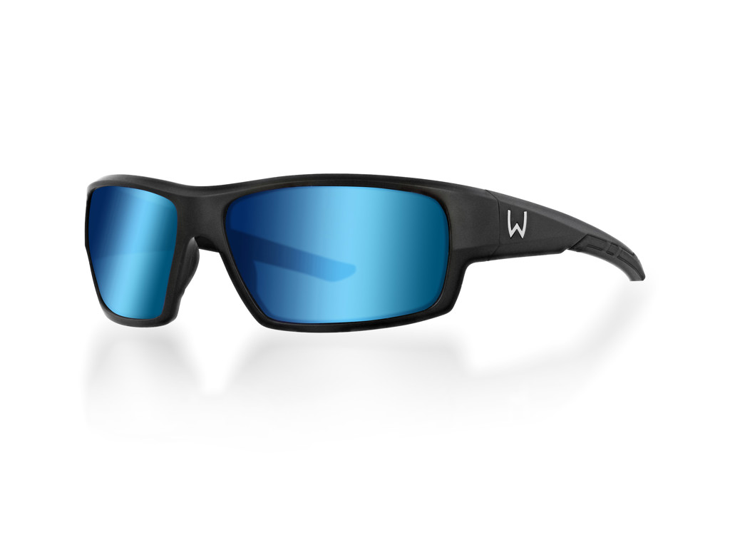 Westin W6 Sport 10 Matte Black Sunglasses - LB Smoke LM Blue AR Blue