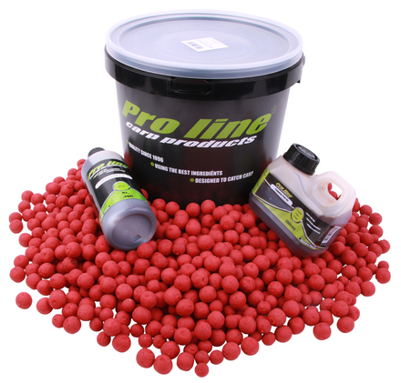 Pro Line Hi-Instant Fish&Krill Package with boilies, bait steam, complex fish oil and a bucket!