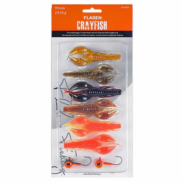 Fladen Soft Lure Assortment Crayfish - Assortment 1