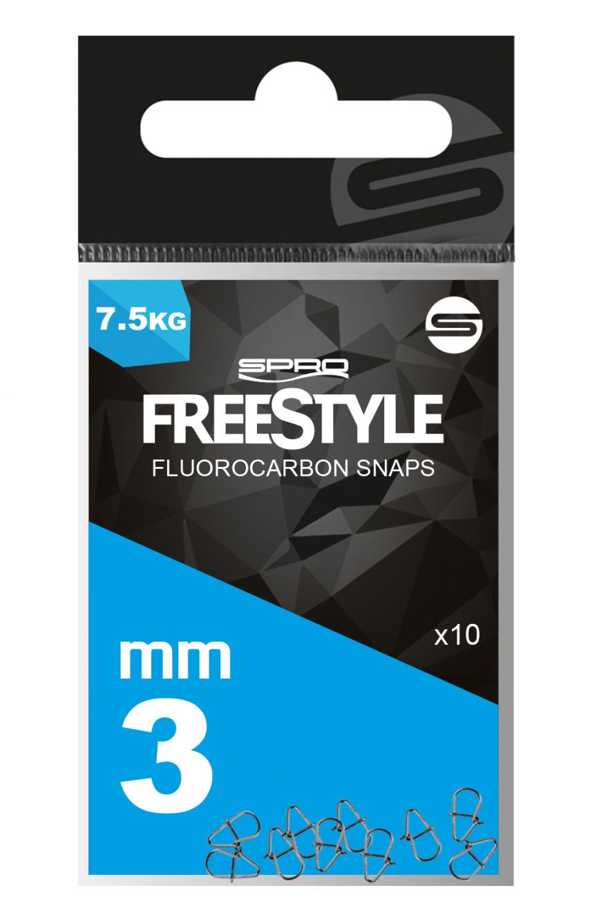 Spro Freestyle Reload Stainless Fluorocarbon Snaps (10 pieces)
