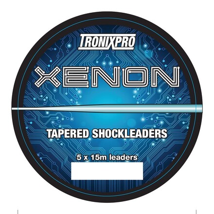 Tronixpro Xenon Tapered Leaders Clear 15m (5 pieces)