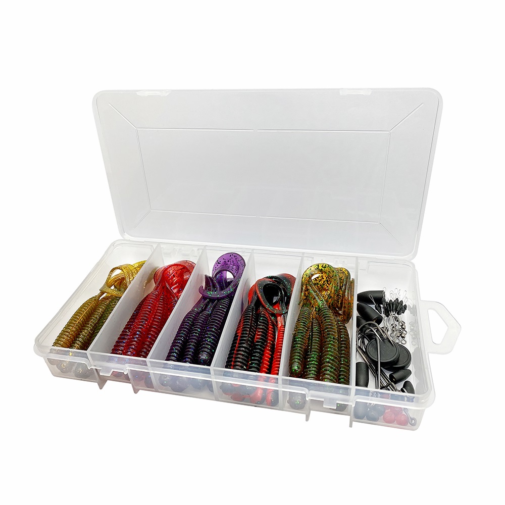 Savage Gear Rib Worm Kit One Size Mix Colors (60 pieces)
