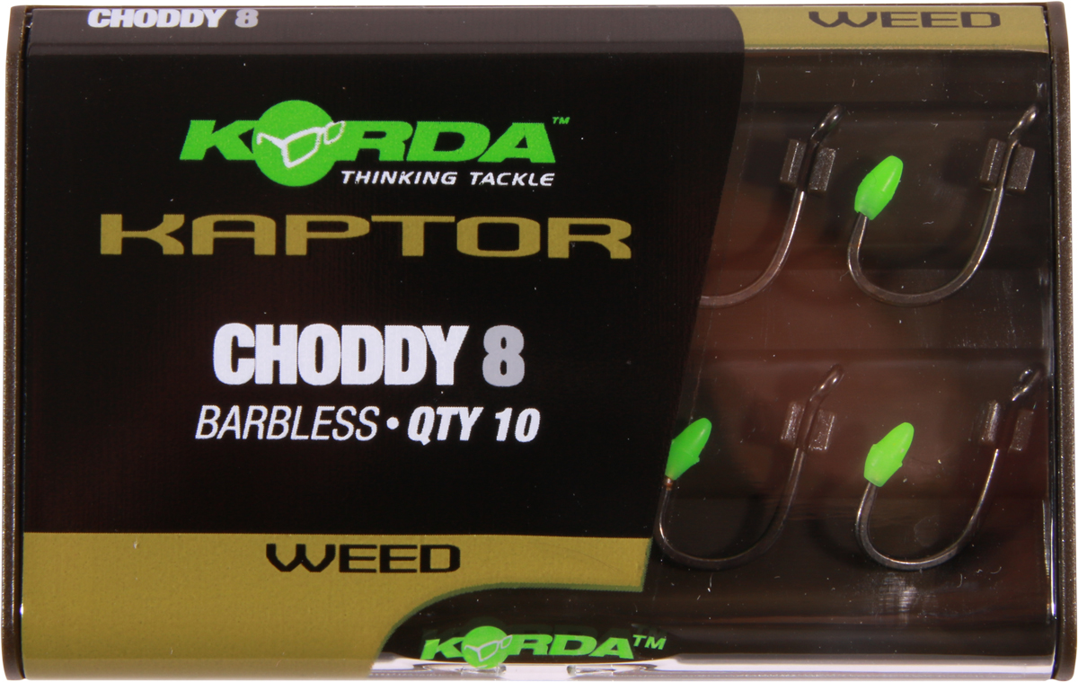 Korda Kaptor Hook Pack with 50 high-tech camouflaged carp hooks!