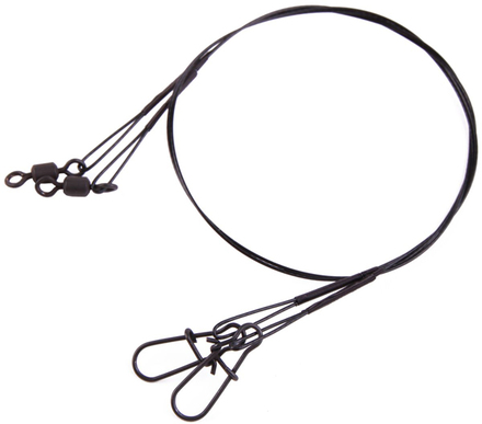 Ultimate 1x7 Steelwire Leader Black 40lbs 30cm