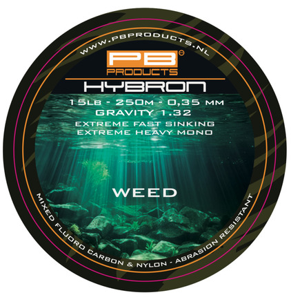 PB Products Hybron Weed 250m Monofilament Main Line