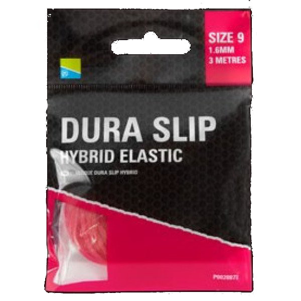Preston Dura Slip Hybrid Elastic - Size 9 Pink (1,6mm)