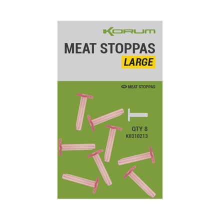 Korum Meat Stoppas - Large (8 Pieces)