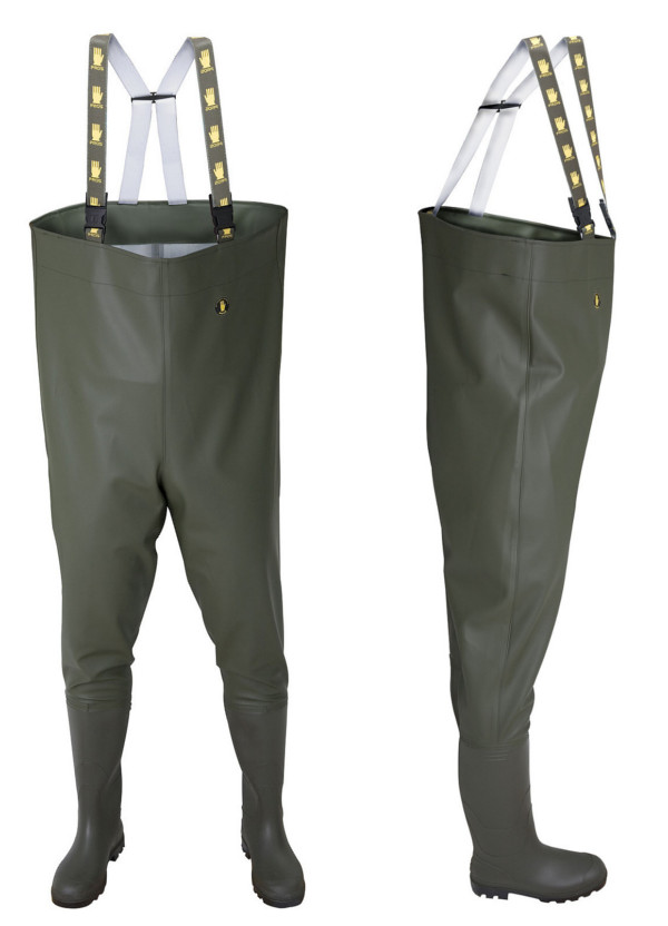 Pros PVC Boot Foot Chest Waders - UK11 / EU45