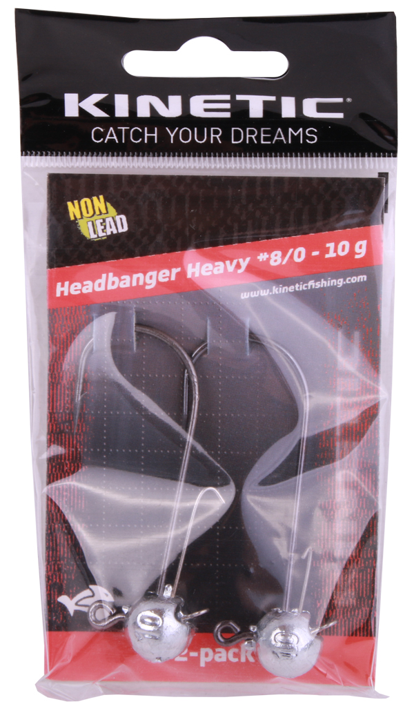 Kinetic Headbanger Heavy Non-Lead Jighead, 2 pcs
