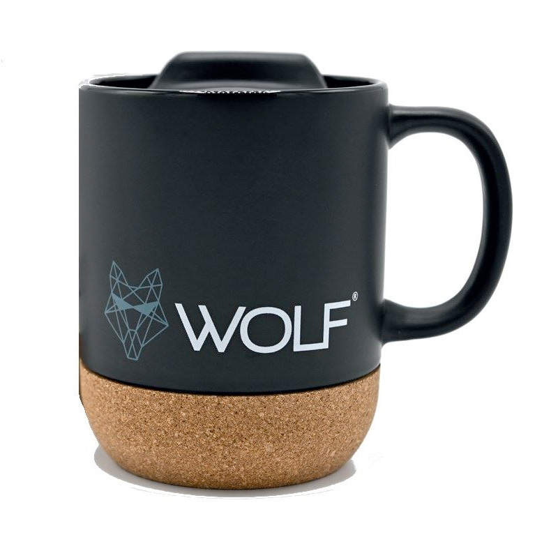 Wolf Mug Black