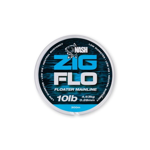 Nash Zig Flo Karper Rig Material 10lb (300m)