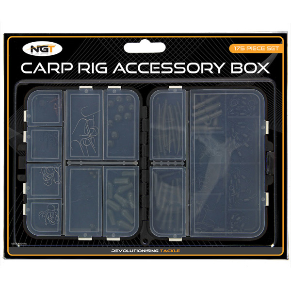 Angling Pursuits Carp Rig Accessory Box with 175 pcs of end tackle