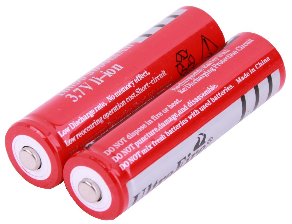 Aluminium Flashlight including rechargeable batteries