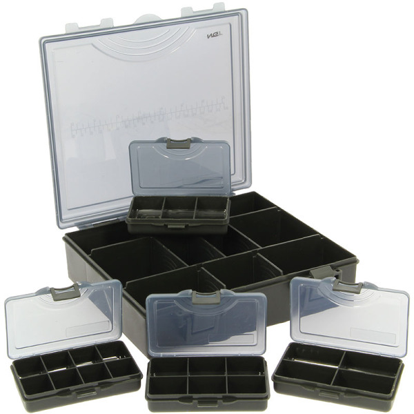 NGT Tackle Box System including Bit Boxes - Model: NGT Tacklebox System 4 + 1