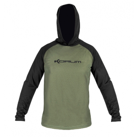 Korum Dri-Active Hooded Longsleeve T-shirt