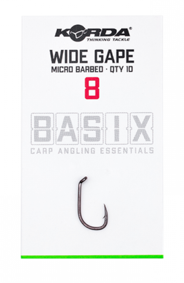 Korda Basix Wide Gape - Korda Basix Wide Gape 8 (10pcs)