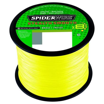 Spiderwire Stealth Smooth 8 Hi-Vis Yellow Braided Line (2000m)