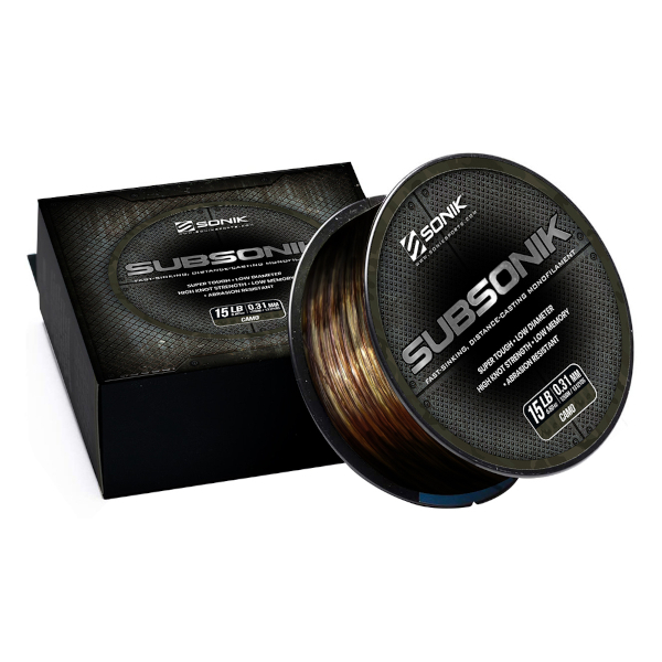 Sonik Subsonik Clear Nylon Fishing Line (1200m)