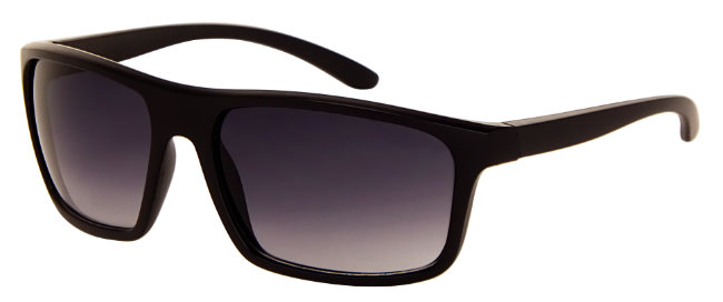 Sport Polarized Sunglasses - Matt Black Frame, Gradient Grey Lens