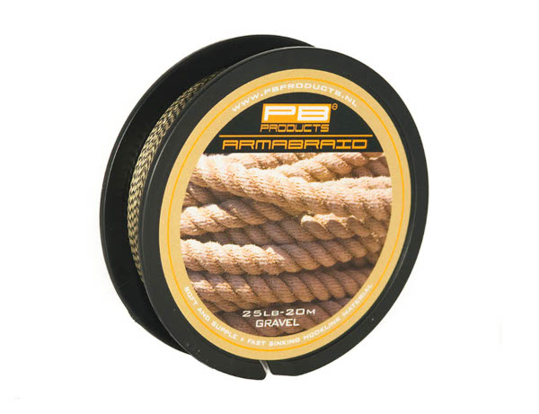 PB Products Armabraid Leader Material 20m (15lb) - Gravel
