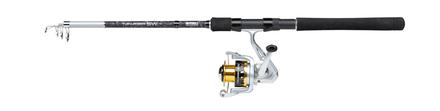 Mitchell Tanager SW Palangrotte Telescopic Sea fishing Rod Spin Combo 1.50m (20-80g)