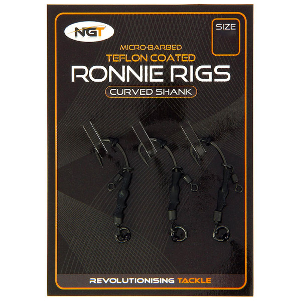 Mega Adventure Carp Box, filled with end-tackles from premium brands! - NGT Ronnie Rigs with teflon hooks