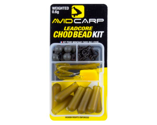 Super Adventure Carp Box Deluxe, packed end tackle from well-known A-brands! - Avid Carp Flying Chodbead Kit, Leadcore