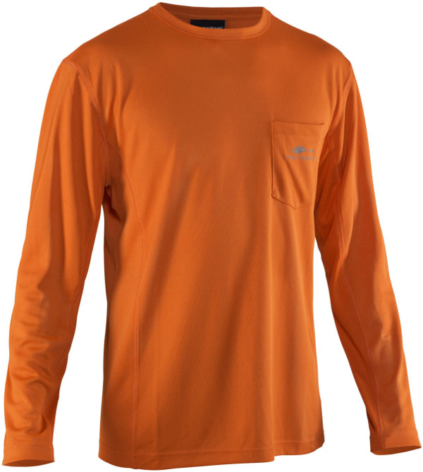 Grundéns Fish Head Long Sleeve Shirt - Burnt Orange