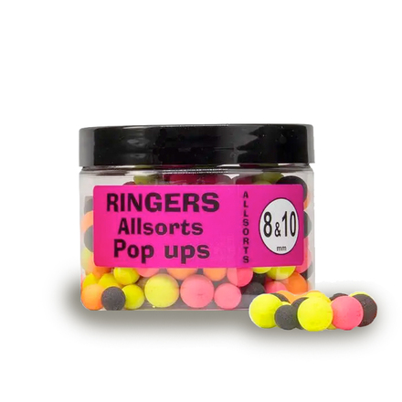 Ringers Boilies Allsorts Pop Up 8mm & 10mm (100g)