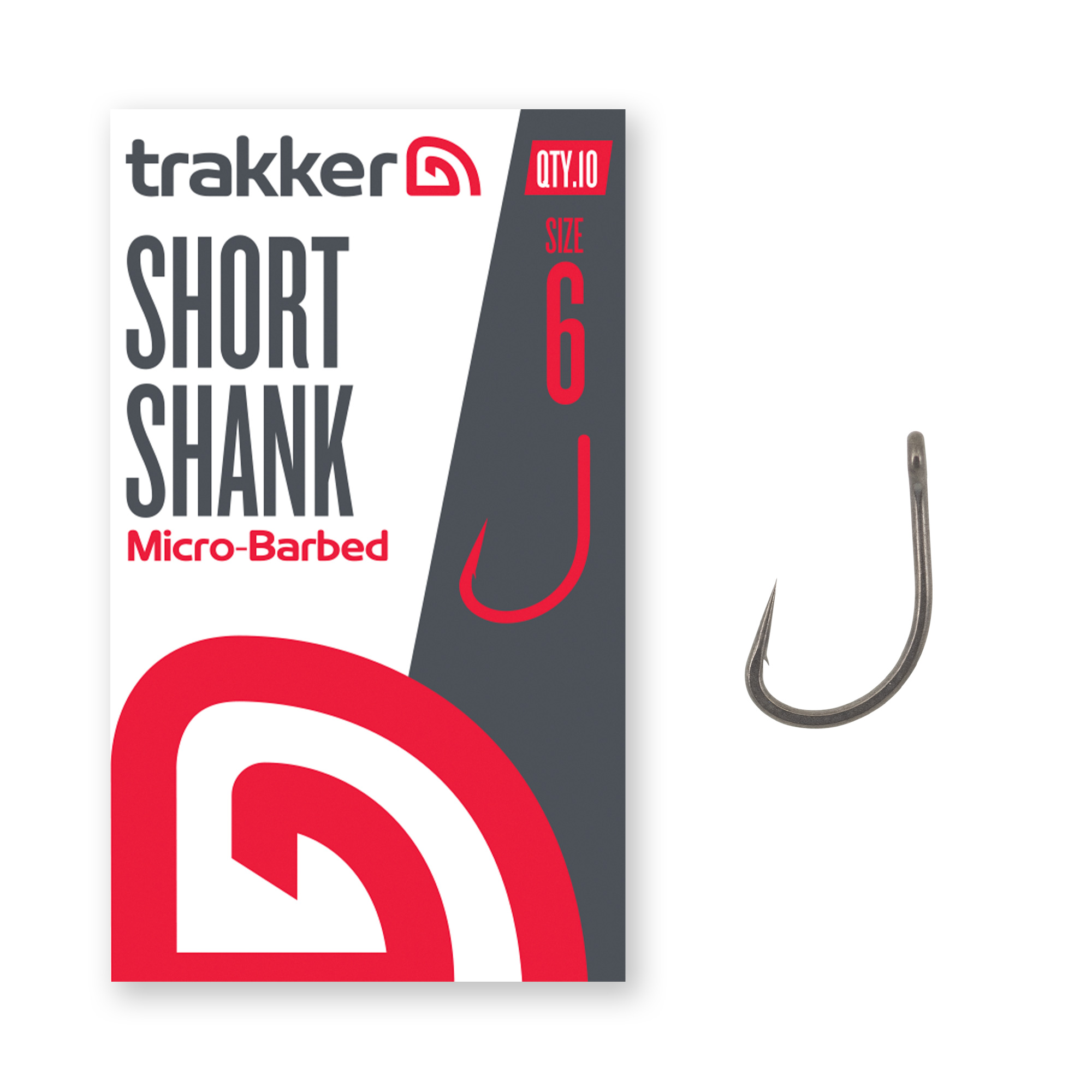 Trakker Short Shank Hooks Micro Barbed (10 pieces)