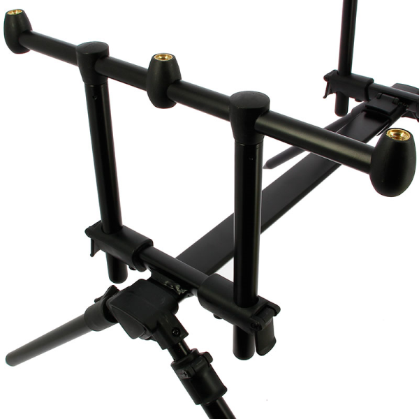 Carp Fishing Rod Pod Quickfish Fully Adjustable 3 Rod with Carry Case 