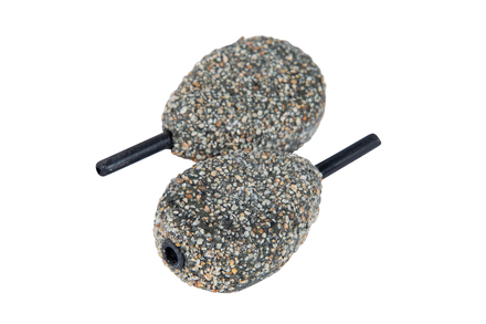 Ultimate Flat Pear Inline Dark Gravel Carp Lead (2 pieces)