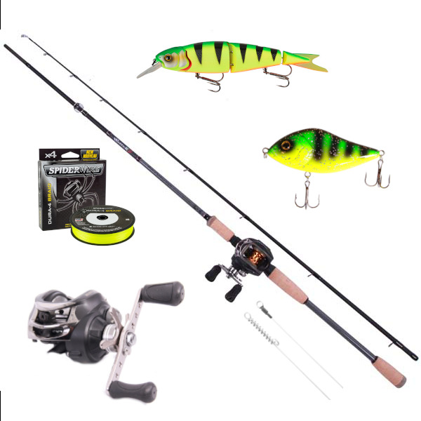 Fox Rage Warrior 2 Pike Cast Set with Spro Reel, Braid and more