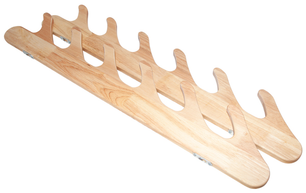 Ultimate Wooden Wall Rod Rack 6 Rods