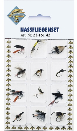 Behr Wet flies on card, 12 pcs!