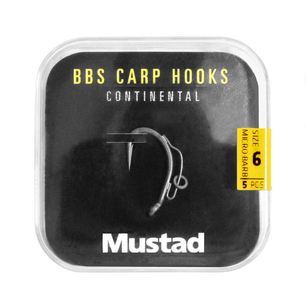 Mustad BBS 30 Carp Hooks Pack Carp Hooks (6 packages + Multi Box)
