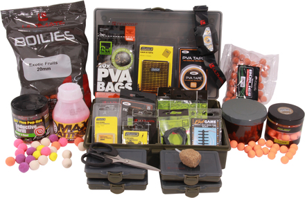 Carp Tacklebox Complete, packed end tackle from well-known A-brands!