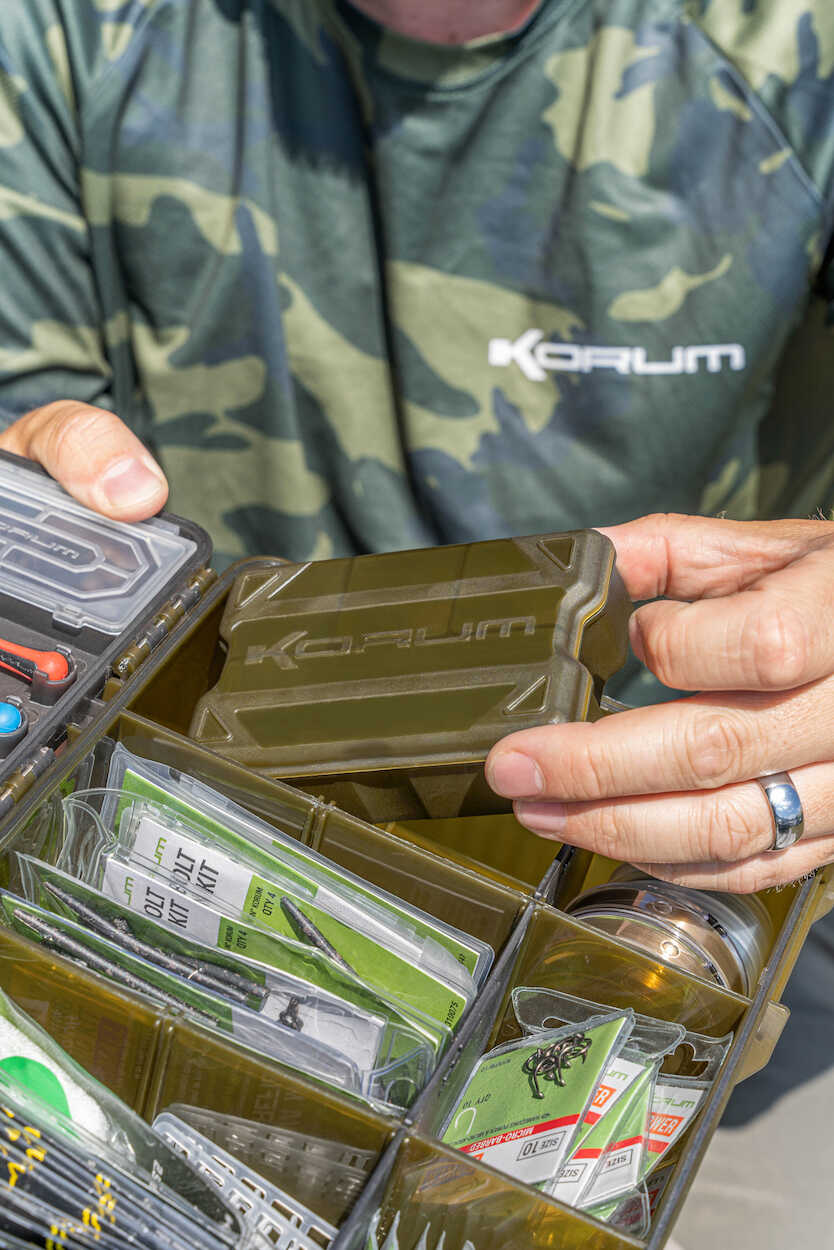 Korum Tackle Blox Fully Loaded Tacklebox (Includes 8 Items!)