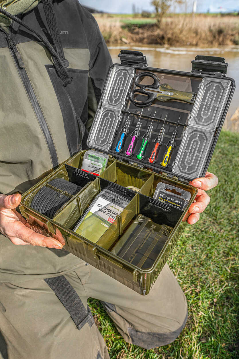 Korum Tackle Blox Fully Loaded Tacklebox (Includes 8 Items!)