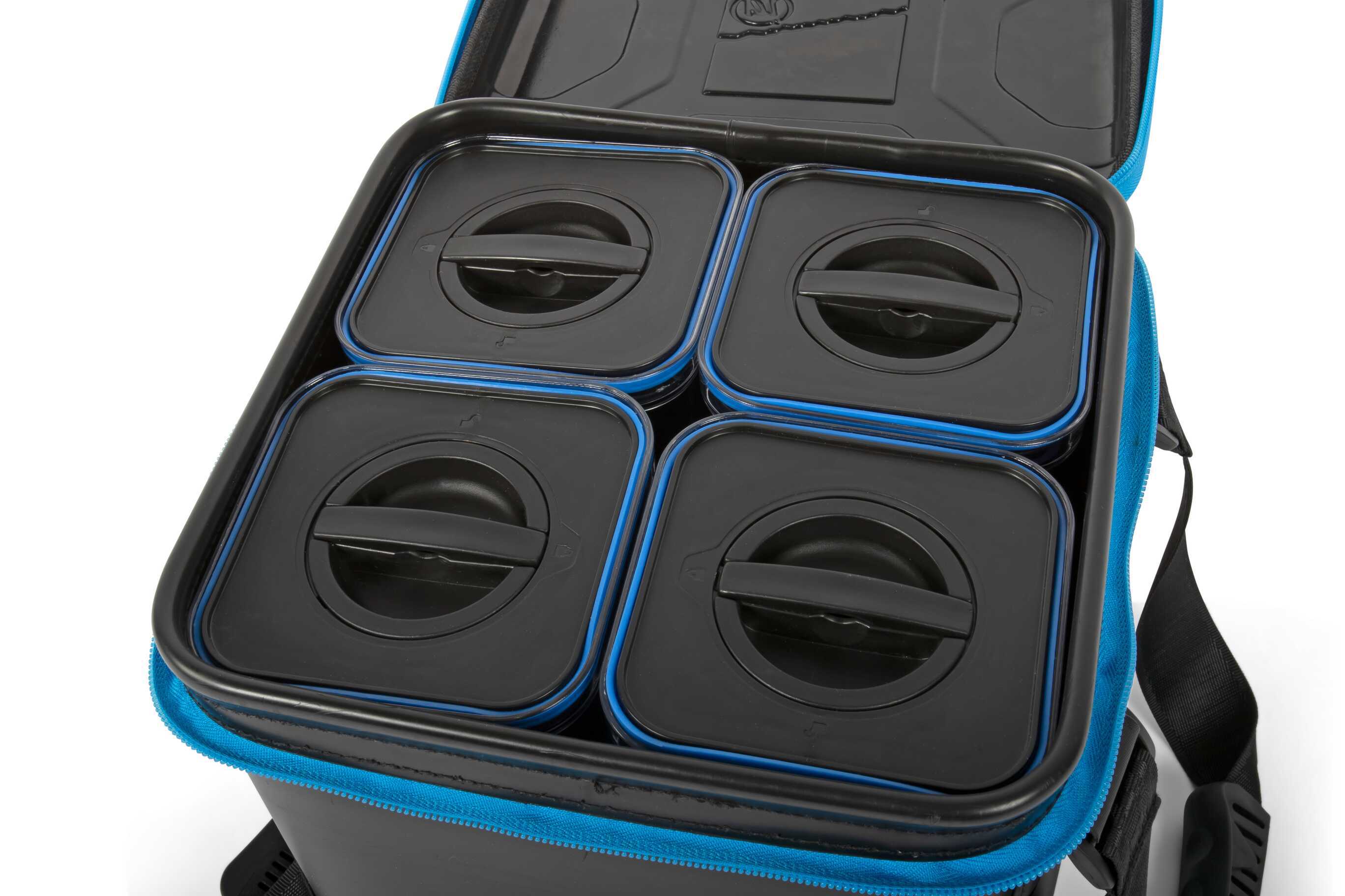 Preston Hardcase Bait Safe (Incl. 4 Bait Containers)