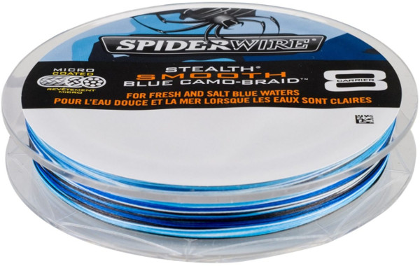 Spiderwire Stealth Smooth 8 Blue Camo Braid