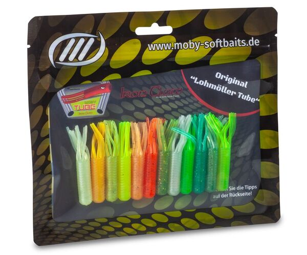 Iron Claw Moby Tube 9cm Softbait Wildmix (8 pieces)