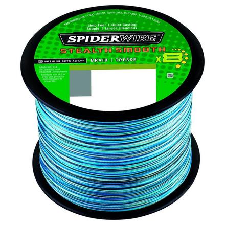 Spiderwire Stealth Smooth 8 Blue Camo Braided Line (2000m)