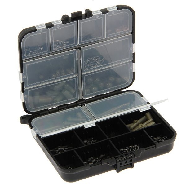 Angling Pursuits Carp Rig Accessory Box with 175 pcs of end tackle