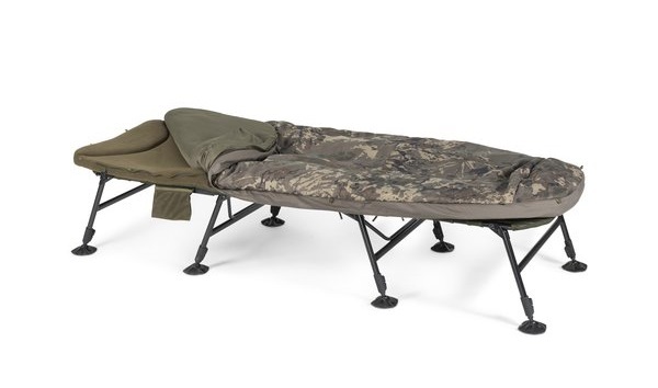 Nash Indulgence HD40 Sleep System 6 Legs Camo Stretcher (Incl. Duvet)