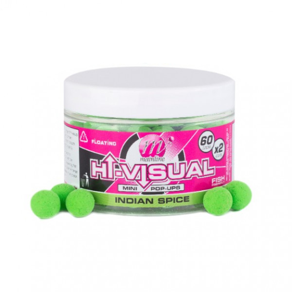 Mainline Hi-Visual Pop-Ups 12mm (150ml) - Bright Green Indian Spice